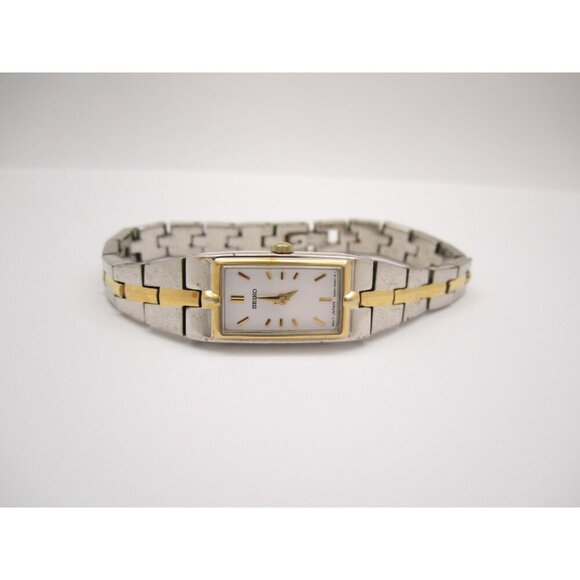 Women Seiko Quartz WR Analog 13mm Tank Watch (H889) "New Battery" 2E20-0AY0 - Picture 8 of 12